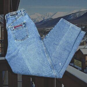 Vintage Rocky Mountain Womens 30/11 High Rise Jeans - Cotton Denim Mom Western